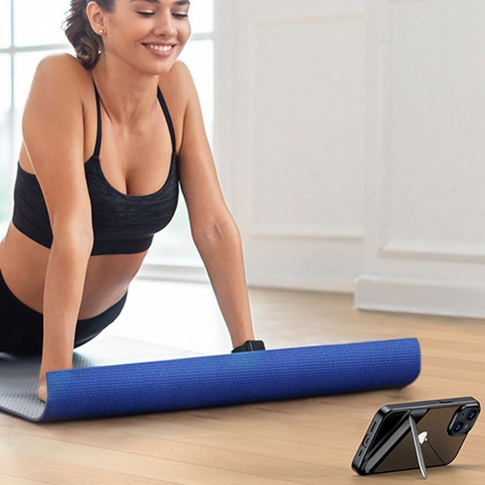 Back panel cover Ugreen - Ugreen LP633 Kickstand Protective Case Hard Cover with Gel Frame and Built-in Stand for iPhone 14 (90924)