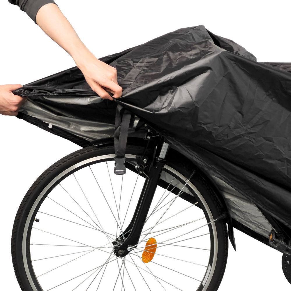 Jalgratta tarvik Hurtel Waterproof bike cover size L - black