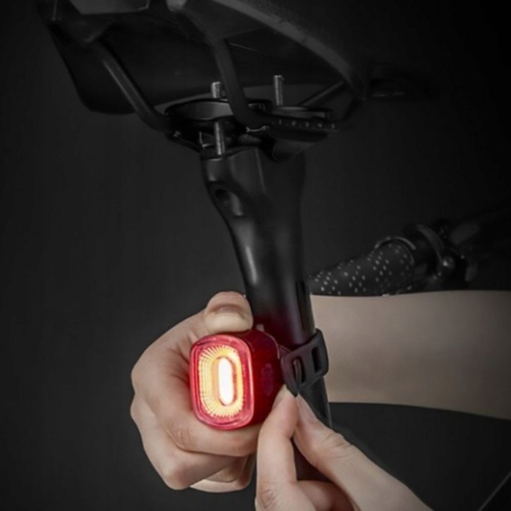 Jalgratta tarvik Rockbros Rockbros Q2S LED Rear Bike Light with Smart Stop System + USB-C - USB-A Cable - Black