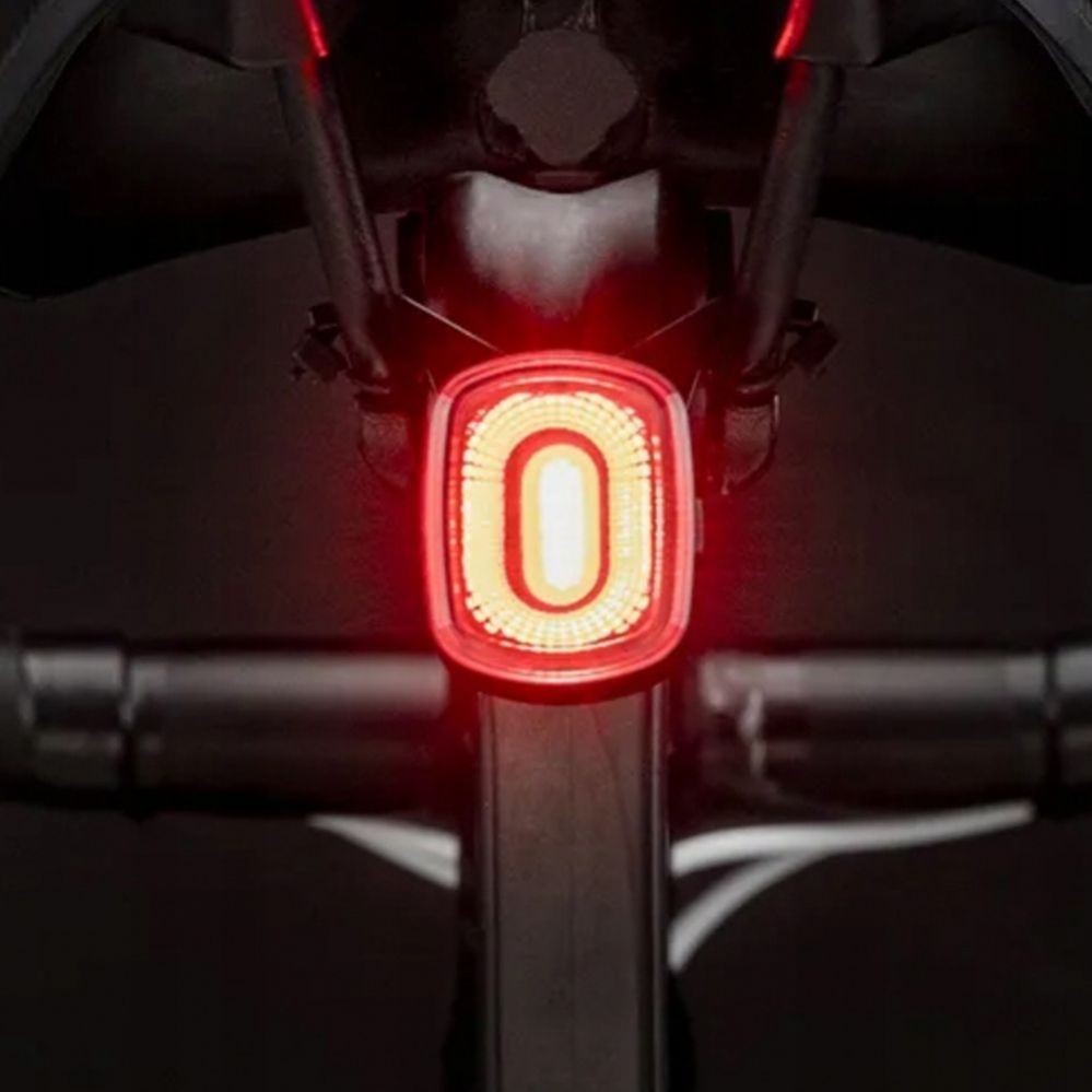 Jalgratta tarvik Rockbros Rockbros Q2S LED Rear Bike Light with Smart Stop System + USB-C - USB-A Cable - Black