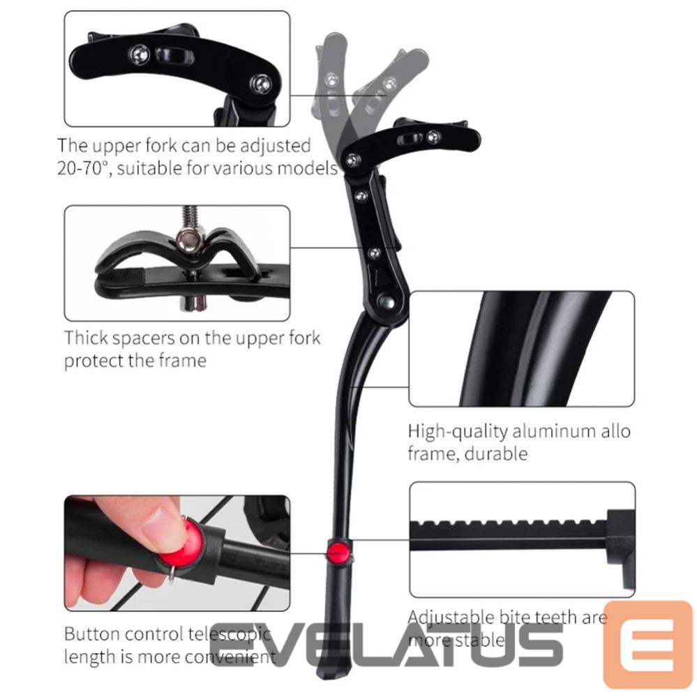 Teine toode Rockbros Rockbros JC1005BK bicycle kickstand - black