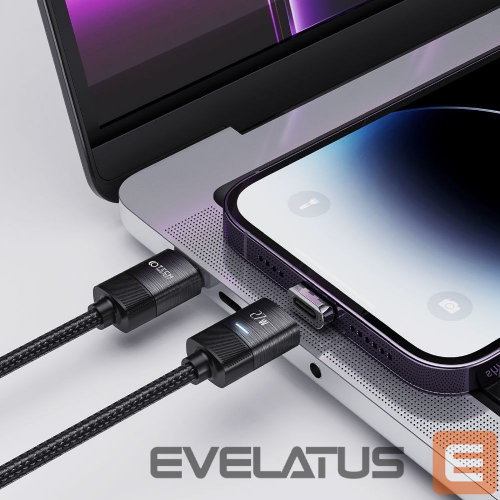 Cable Tech-Protect Tech-Protect UltraBoost magnetic 2in1 cable USB-C - Lightning / USB-C PD 27W 3A 2m - black