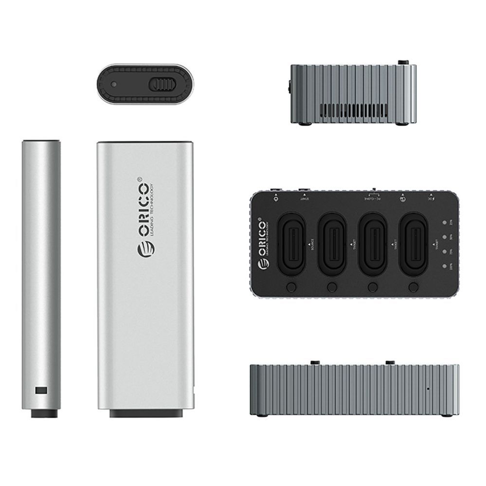 Other Computer Accessory Orico Orico IT48N-C 4-Disk Docking Station with M.2 NVME Clone Function - Gray