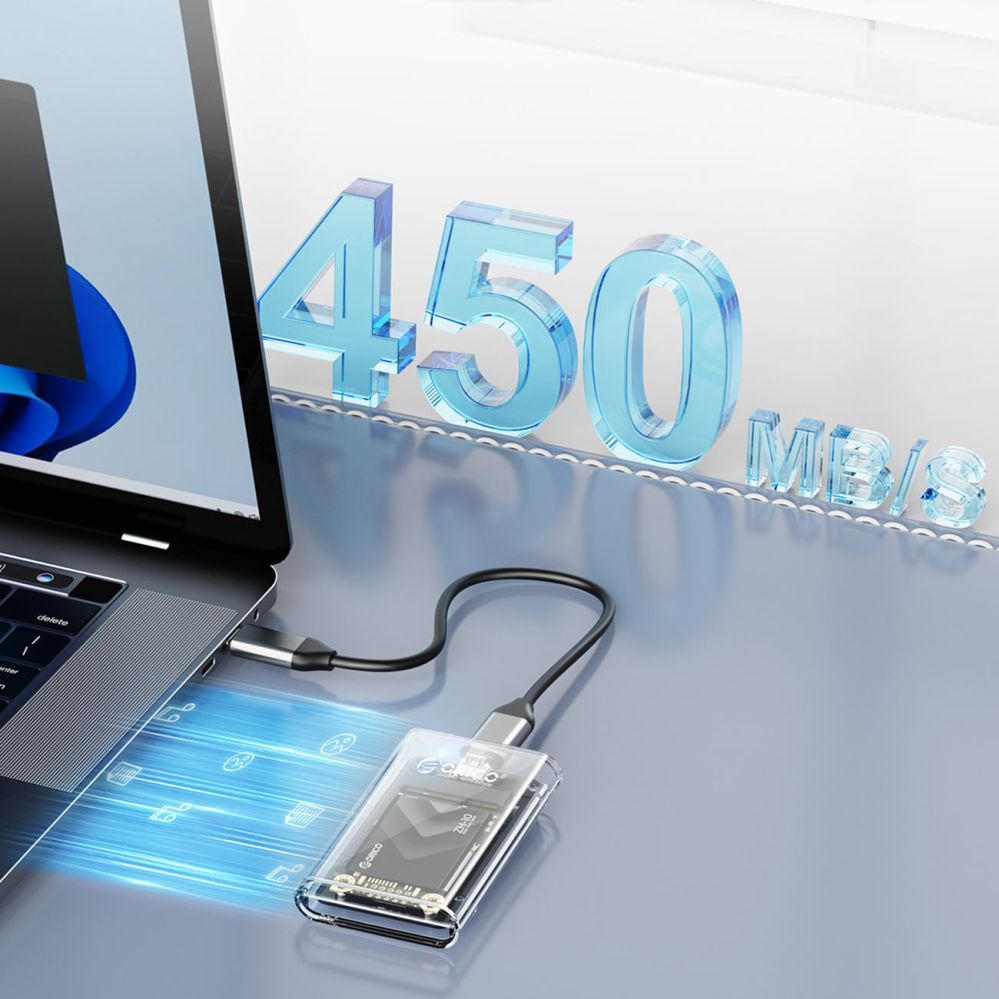 Other Computer Accessory Orico Orico TC10-MS MSATA USB-C 3.2 5Gb/s Disk Cartridge - Transparent