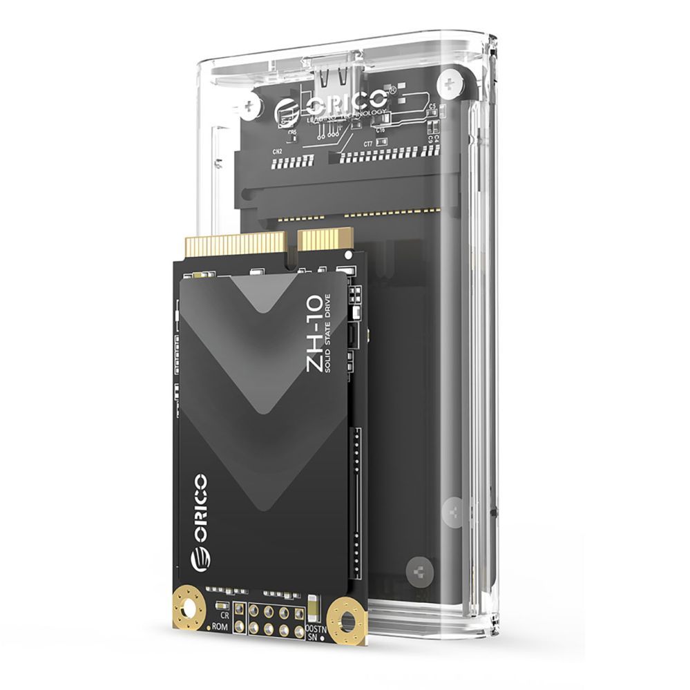 Other Computer Accessory Orico Orico TC10-MS MSATA USB-C 3.2 5Gb/s Disk Cartridge - Transparent