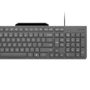 Computer keyboard Lenovo  Accessories 310 USB-A Wired Combo - US English |  Keyboard and Mouse | Wired with Phone holder | EN 