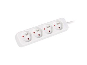 Circuit breaker Lanberg  Cable Power Strip 4X French Outlets Quality-Grade Copper, 1.5 m | PS0-04E-0150-W 