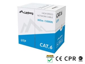 Cable Lanberg  | LAN Cable Cat.6 UTP Solid CU CPR + Fluke Passed | LCU6-11CU-0305-S 