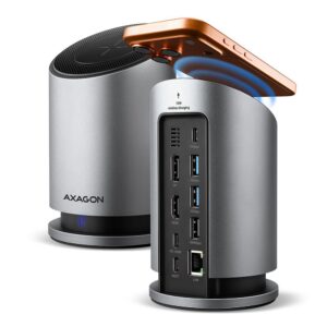 Charger Axagon  USB-C 10Gbps Wireless Charging 9in1 hub | HMC-WL9 