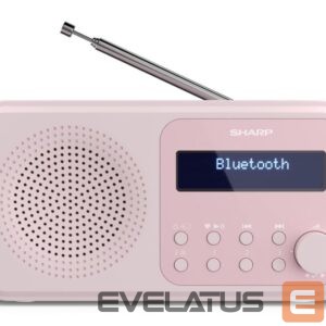 Arvutikõlarid Sharp  DR-P420(PK) Tokyo Portable Digital Radio, FM/DAB/DAB+, Bluetooth 5.0, USB or Battery Powered, Pink 