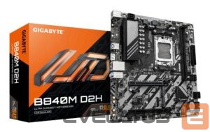 Motherboard for AMD processors Gigabyte  Mainboard||AMD B840|Socket AM5|micro ATX|RAM DDR5-SDRAM|2xSlots|2xNumber of M.2 (M) slots|B840MD2H1.2 