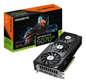 Graphic card / Video cards Gigabyte  Graphics Card||NVIDIA|GeForce RTX 5070 Ti|2497 MHz|16 GB|GDDR7|256 bit|PCI Express 5.0|Active|N507TWF3OCV2-16GD 
