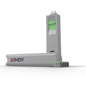 Modules and transceivers LINDY  USB PORT TYPE-C BLOCKER 4PACK/GREEN 40426 