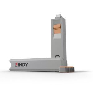 Modules and transceivers LINDY  USB PORT TYPE-C BLOCKER 4PACK/ORANGE 40428 