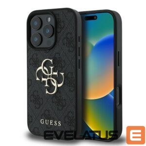 Other Phone Accessory Guess  Guess 4G Big Logo iPhone 16 Pro Case - Black 