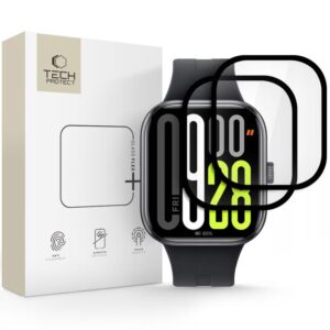Muud kaubad Tech-Protect  Tech-Protect Glass Flex+ Hybrid Glass 2-pack for Xiaomi Redmi Watch 5 - Black 