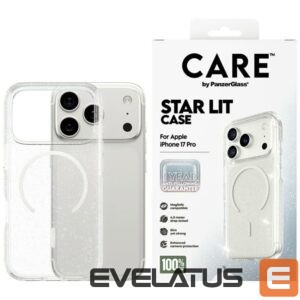 Muud kaubad Panzer Glass  CARE by PanzerGlass Flagship Urban Explorer Case w. White MagSafe for iPhone 17 Pro - Clear Glitter 