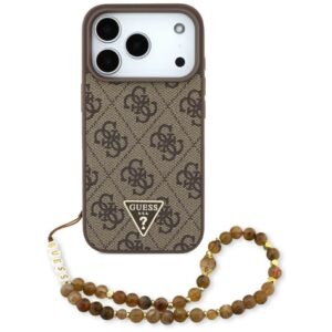 Muud kaubad Guess  Guess 4G Strap Triangle Logo MagSafe case for iPhone 17 Pro - brown 