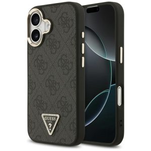 Muud kaubad Guess  Guess 4G Triangle Logo MagSafe Case for iPhone 17 - Black and Gold 