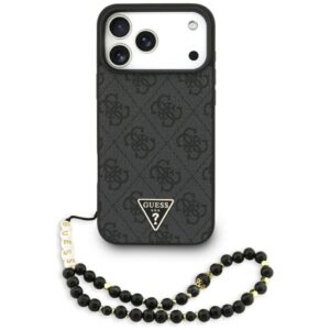 Muud kaubad Guess  Guess 4G Strap Triangle Logo MagSafe Case for iPhone 17 Pro Max - Black 