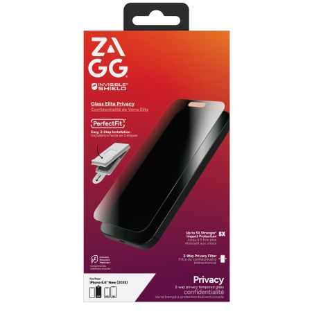 Muud kaubad Zagg ZAGG Invisibleshield Glass Elite Privacy Glass for iPhone Air