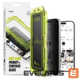 Muud kaubad Ringke  Ringke Easy Slide 2-pack Privacy Glass for iPhone 17 - Black 