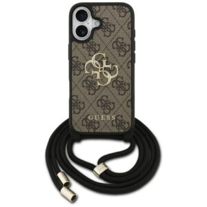 Muud kaubad Guess  Guess 4G Big Logo Cord Stap Crossbody Case for iPhone 17 - Brown 
