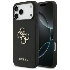 Muud kaubad Guess  Guess Grained Big 4G & Classic Logo case for iPhone 17 Pro Max - black 