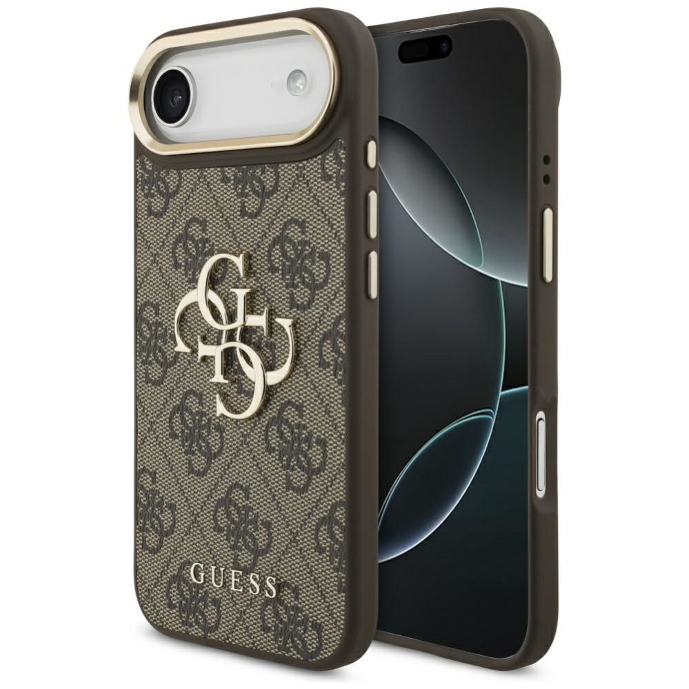 Muud kaubad Guess Guess 4G Big 4G Classic Logo Case for iPhone Air - Brown and Gold