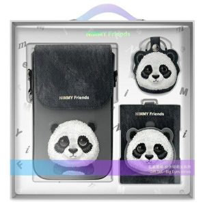 Muud kaubad Nimmy  Nimmy Big Eyed Pet 2.0 Panda 3-in-1 Phone Bag + Wallet + Tracker Case - Black 