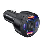 Другие товары Wozinsky  Wozinsky WLS-04 60W Car Charger 2xUSB-C 2xUSB-A - Black 
