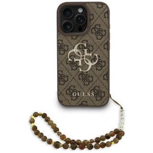 Muud kaubad Guess  Guess 4G Strap 4G Classic Logo Case for iPhone 16 Pro Max - Brown 