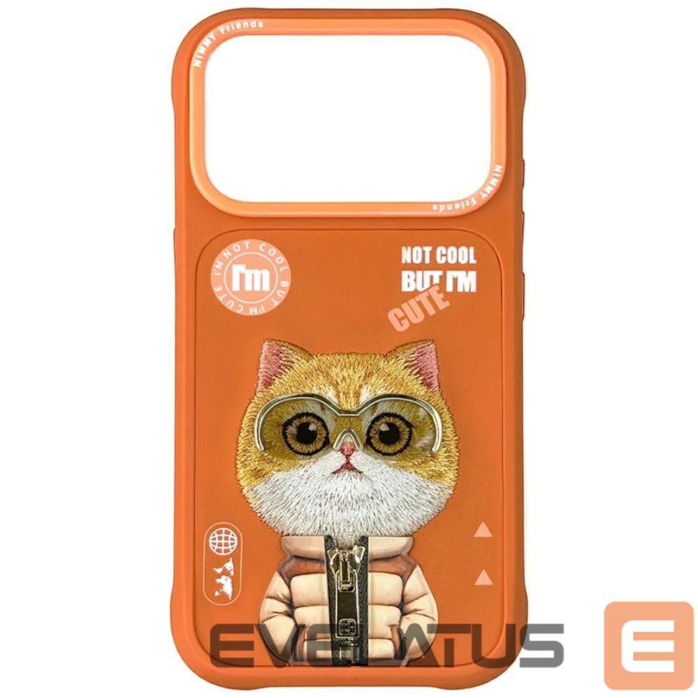 Muud kaubad Nimmy Nimmy Cool&Cute 2.0 Cat Case for iPhone 17 Pro Max - Orange