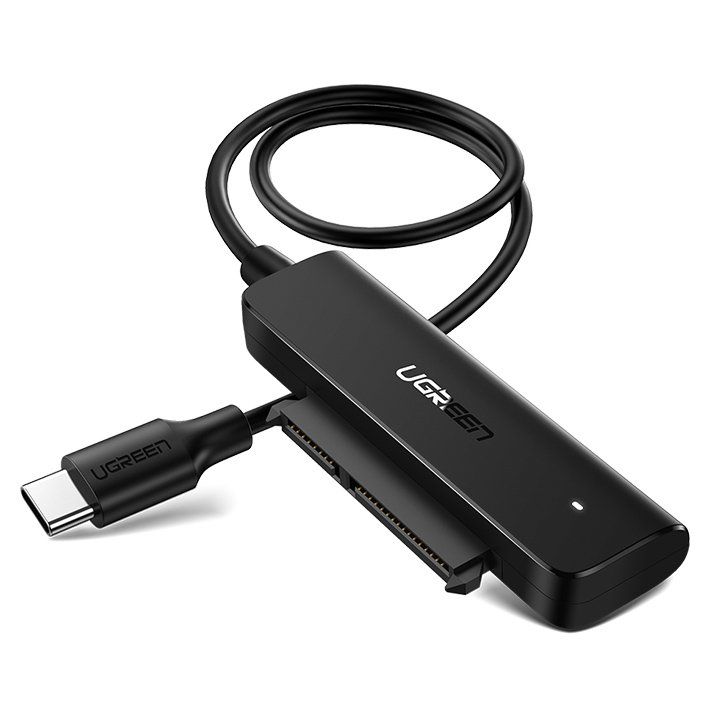 Adaptrid Ugreen Ugreen adapter HDD SSD 2.5'' SATA III 3.0 - USB Type C 3.2 Gen 1 (SuperSpeed USB 5 Gbps) black (70610 CM321)