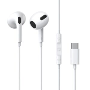 Wired headphones Baseus  Baseus encok c17 in-ear wired headphones with usb type c microphone white (NGCR010002) 