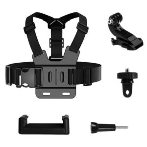 Other Phone Accessory Hurtel  GoPro Chest Strap set of accessories 5in1 for GoPro, DJI, Insta360, SJCam, Eken sports cameras (GoPro 5 in 1 chest strap) 
