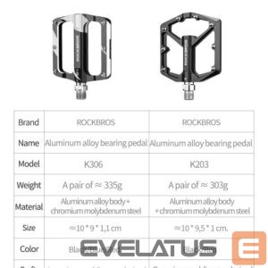 Teine toode Rockbros  Rockbros K203-BK bicycle pedal set - black 