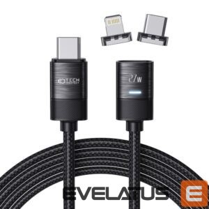 Cable Tech-Protect  Tech-Protect UltraBoost magnetic 2in1 cable USB-C - Lightning / USB-C PD 27W 3A 2m - black 
