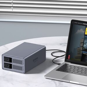 Other Computer Accessory Orico  Orico 9828RU3 2 Big DAS Solution ProRAID Disk Array for 2 2.5"/3.5" SATA HDD/SSD Drives with RAID Controller - Gray 