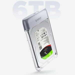 Other Computer Accessory Orico  Orico TX25C3 2.5" HDD/SSD USB-C 5Gb/s Disk Drive - Transparent 