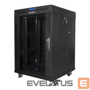 Serverid Lanberg  Rack cabinet 19" free-standing 15U/600x600 (flat pack) with glass door lCD V2, black | 
