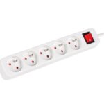 Серверы Lanberg  Cable Power Strip, 5X French Outlets with Switch, Quality-Grade Copper, 3 m | PS1-05E-0300-W 