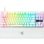 Arvuti klaviatuur Razer  Huntsman V3 Pro Tenkeyless 8KHz | Gaming keyboard | Wired | US | White |  Analog Optical Switch Gen-2 