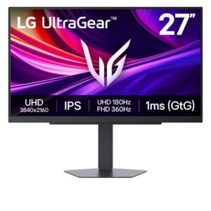 Monitorid LG  27G810A-B | 27 " | IPS | UHD | 16:9 | 180 Hz | 1 ms | 3840 x 2160 pixels | 400 cd/m² | HDMI ports quantity 2 
