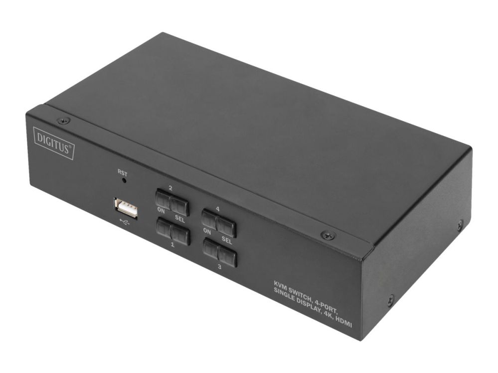 Server - Other Accessories Digitus KVM Switch, 4 Port, Single Display, 4K, HDMI | DS-12880