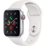 Viedpulksteni Apple  Watch Series 5 GPS Silver 44mm Aluminium Sport Case White