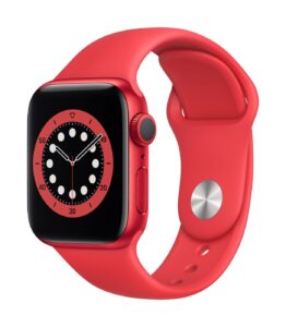 Viedpulksteni Apple  Watch Series 6 GPS, 40mm Product (Red) Aluminium Case With Sport Band - Regular Red