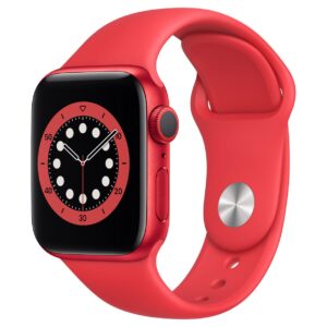 Viedpulksteni Apple  Watch Series 6 GPS 44mm PRODUCT (RED) Aluminium Case With Sport Band - REGULAR Red