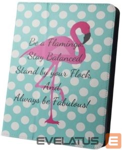 Book case iLike  Flamingo and dots for tablet 9-10 