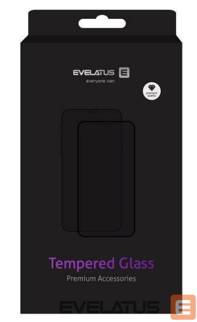 Protective glass Evelatus Samsung Galaxy A35 2.5D Full Cover Japan Glue Glass Anti-Static Black